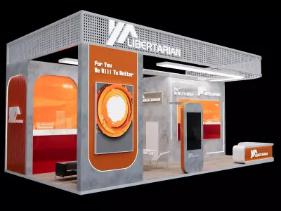 Modern Exhibition Booth 3D model