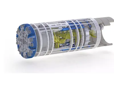 Tunnel Boring Machine 3D print model