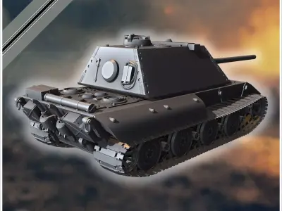 E-100 Krupp version Entwicklung super-heavy tank - Germany Easte 3D print model