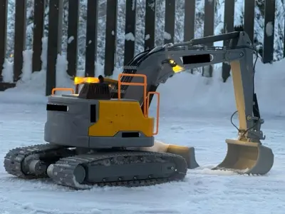 RC Volex eRC145el RC excavator 3D print model