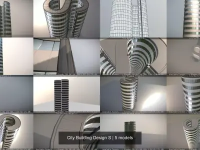 City Building Design S 3D Model Pack