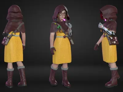 CyberPunk Collection  Low-poly 3D model