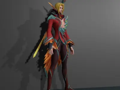 Fiery Dance 3D model