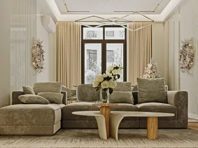 Modern Livingroom by Lido CG Free 3D model