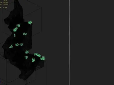Explore the mountains - rock 023 3D model