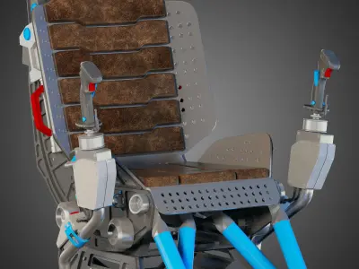 Futuristic chair 3D model