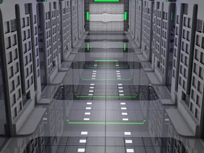 Sci Fi Corridor  3D model