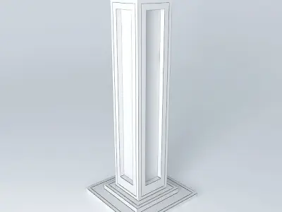 Floor model lamp 3D model
