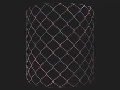 Seamless Rusted Fence Net material textures Texture