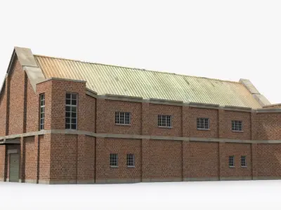 Factory xx3 Low-poly 3D model