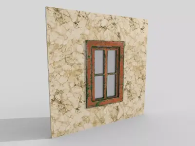 Modular 3D kit construction Historical interior Antique 3D model