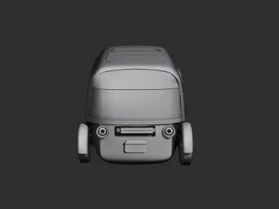 future vehicle Low-poly 3D model