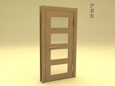 Door interior Low-poly 3D model
