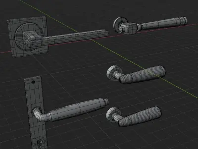 Interior handle 3D model