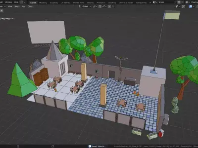 Raw Builder Lite 99 Essential Low-Poly Starter Kit Free low-poly 3D model