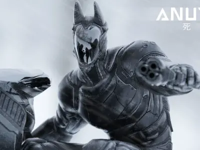 LOW POLY ROBOT -  ANUBIS - COMPLETE EDITION Low-poly 3D model