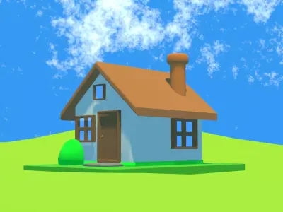 house  Free low-poly 3D model