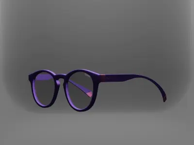 Polaroid Sunglasses 09 for Augmented Reality Low-poly 3D model