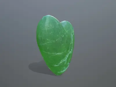 Broken Heart 8 Low-poly 3D model
