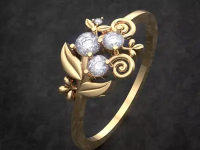 Finger Ring Collection Valentine 3D print model