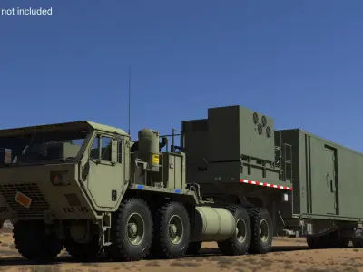  US Army Typhon Battery Operation Center with Truck HEMTT M983 