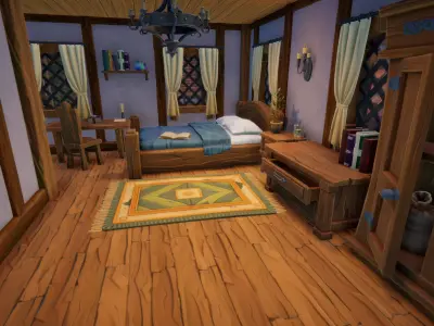 Stylized Fantasy Medieval Bundle Low-poly 3D model