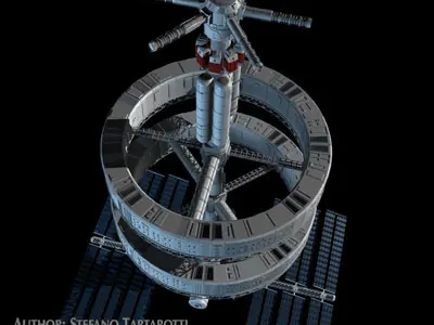 Space station 3D model