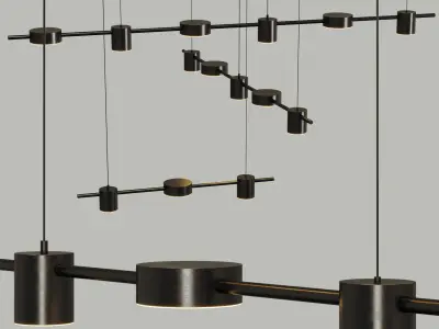 Ceiling Pendant Light Low-poly 3D model