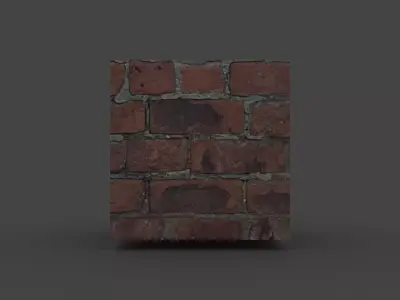 BROS-011 Bricks Low-poly 3D model