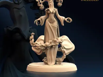 Veil Seer B Nude 3D print model