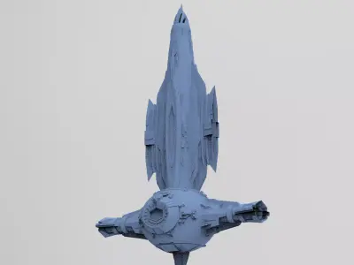 Sci-Fi Ocean Tech ship 6 3D model