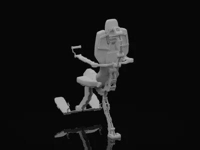 MX101 person in chair 3D model