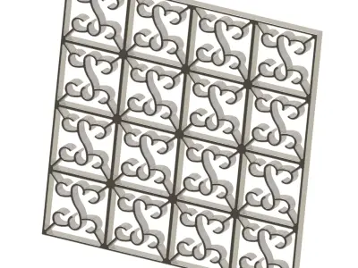 Stylish Window Grill 3D print model