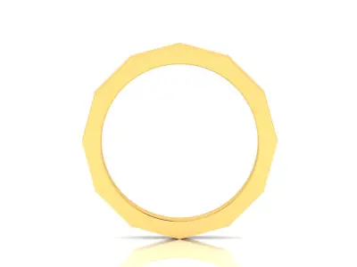 Solitaire Wedding Engagement Ring 3D print model 5
