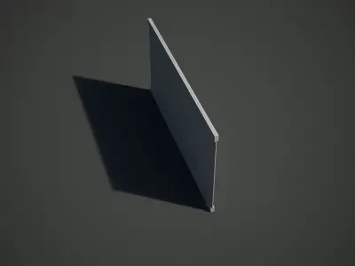 Simple Hoarding model Site Segregation Low-poly 3D model