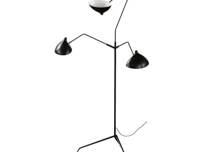 Lampadaire 3 Bras 3D model