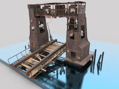 Abandoned Port 3D model