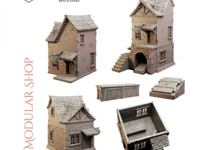 Modular Shop 3D print model