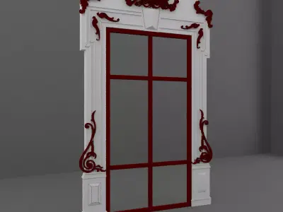 Baroque Door 3D model