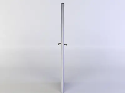 Door pole Low-poly 3D model
