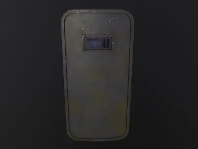 Riot Shield 3D Model Low-poly 3D model