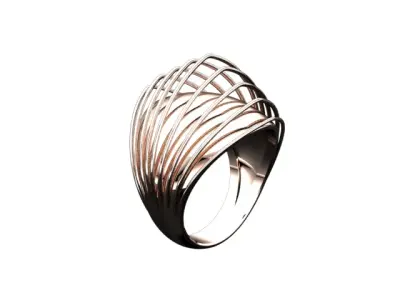 Gold Fusion Ring 2 3D print model