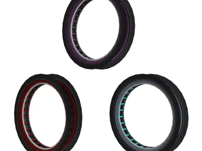 Ring Sci Fi 3d model Low-poly 3D model