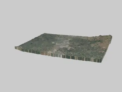 Stockton City Low-poly 3D model