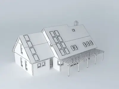 Hybrid House Free 3D model