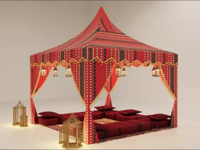 Arabic Tent 3D model
