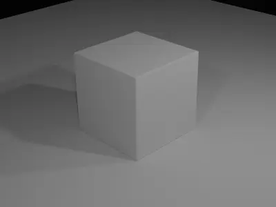 the default cube Low-poly 3D model