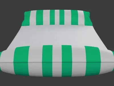 Inflatable Pool Float Low-poly 3D model