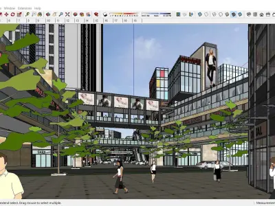 Sketchup Shopping Center F10 3D model