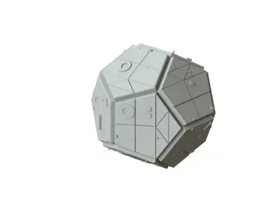 Sci Fi Object No 1967 Low Poly Low-poly 3D model